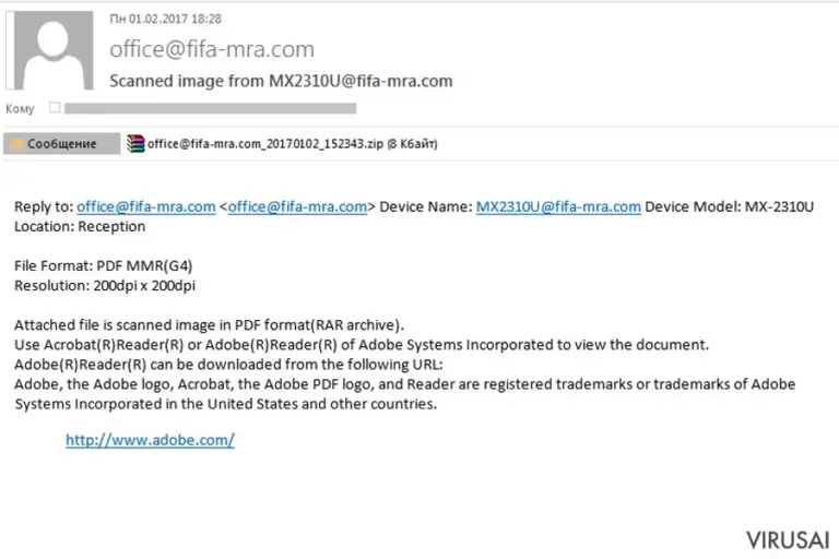Malicious spam targeting FIFA fans