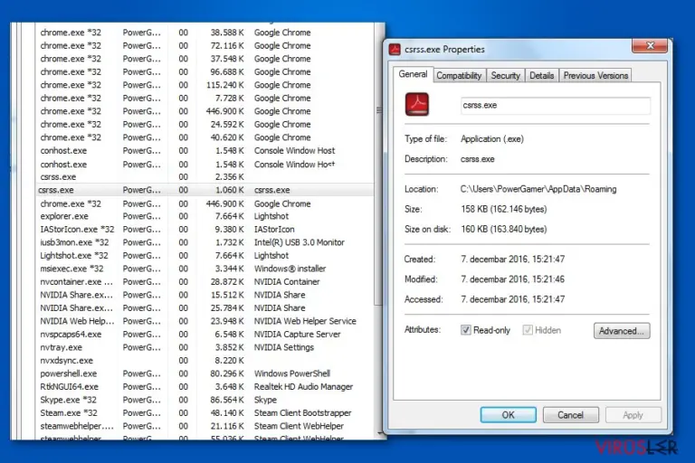 Csrss.exe trojan image