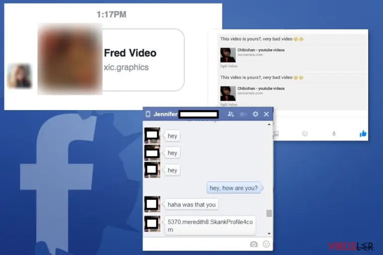 Examples of Facebook Message virus