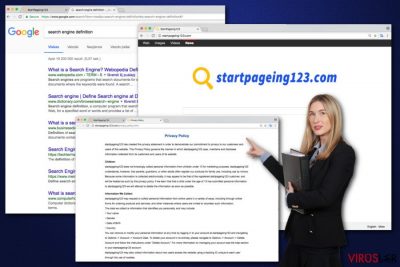 StartPageing123 virüsünün resmi